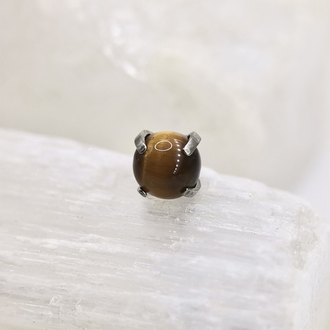 Ópalo ojo de tigre engarzado