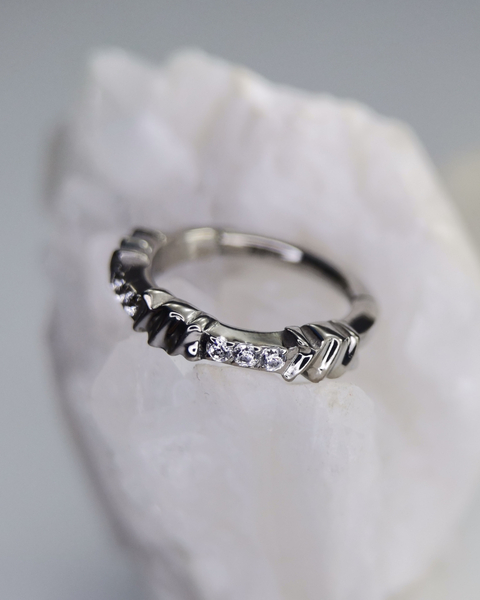 Argolla diseño lateral