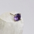 Zircón purple 4mm oro 14k - comprar online