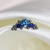 Cluster opal blue filigramas
