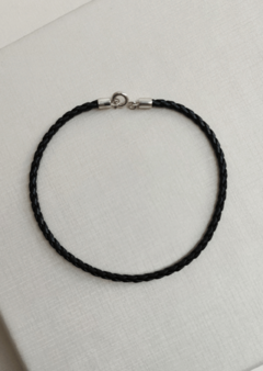 Pulseira em Couro Trançado - 17 cm e 20 cm
