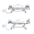 Cama Hospitalar MOTORIZADA DX3 3 Movimentos até 200 Kg Dellamed - - bem viver