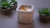 Vela Aroma Terapia - Vaso Quadrado de Gesso Marmorizado