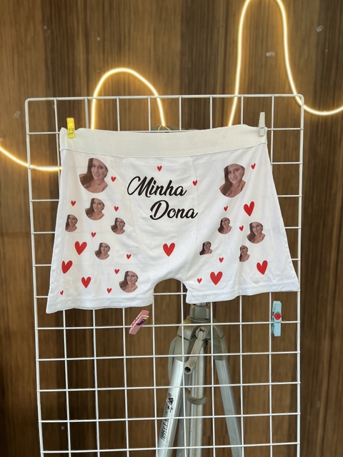Cueca Personalizada com Foto — Presente Divertido para Namorados/Maridos