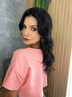 T-shirt cropped - moletinho - comprar online