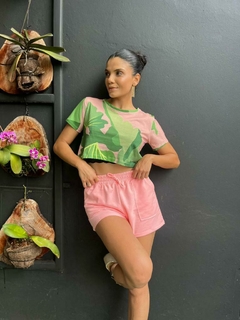 Shorts de moletinho - miragee store