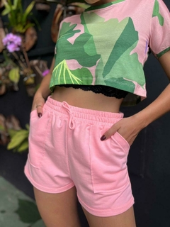 Shorts de moletinho na internet