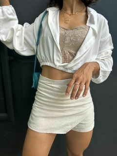 Shorts saia de linho