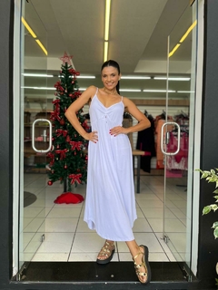 Vestido com barra arredondada - comprar online