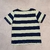 Remera H&M Rayada Verde y Azul T6-8 - MINI GARAGE