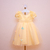 Vestido Amarelo Saia Aplicada - comprar online