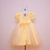 Vestido Amarelo Saia Aplicada na internet