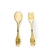 Par de Talheres Vercelli em Ouro 24k