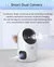 JOOAN-PTZ Câmera de Vigilância IP, WiFi, Lente Dupla, Tela Dupla, Segurança D - comprar online
