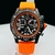 Breitling 100% Funcional Linha Diamante - Preto/Laranja
