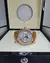 Patek Philippe Dourado/Branco/Pulseira de couro marron Linha Suíça
