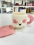 Taza cerámica perro con tapa