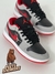 Tênis Air Jordan Low Cinza Vermelho e Preto na internet
