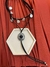 Colar boho camurça esferas - comprar online