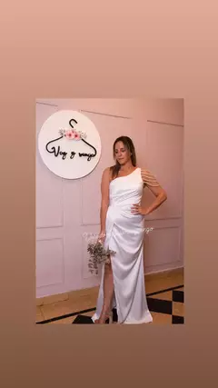 Vestido novia c/tajo - comprar online