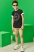 Conjunto camiseta e bermuda sarja Luc Boo