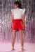 Conjunto short saia vermelha Lilimoon - comprar online