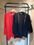 BLAZER CREPPE ENTALLADO CON STRASS EN SOLAPA