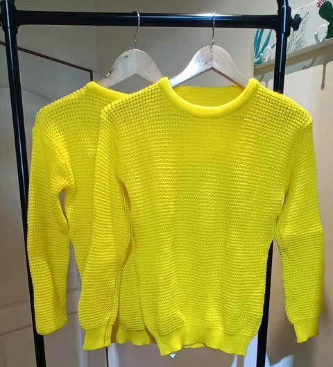 SWEATER YELLOW PUNTO INGLÉS