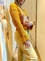 SWEATER CROP TOP MANGAS CON LAZO