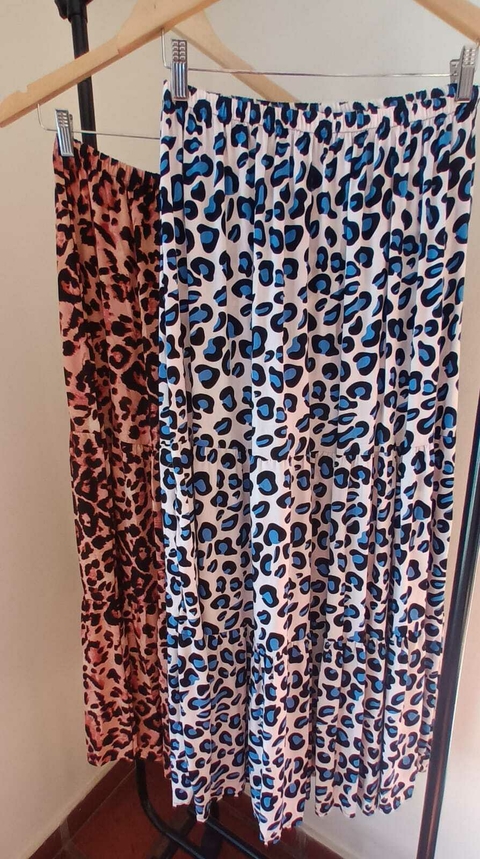 FALDA CON VOLADO PRINT