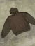 Hoodie over marrón chocolate - comprar online