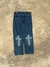 Jean azul con cruces en internet