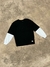 Remera doble manga lisa
