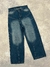 Baggy azul con costuras - comprar online