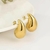 Aretes gota dorado