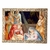 Quadro A4 Decorativo Religioso Reis Magos Dourado