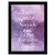 Quadro Decorativo Frases Bíblicas A3 - FR067 Moldura Preta