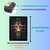 Quadro Decorativo Leão e Cruz A4 - FR100 Mold Preta - comprar online