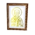 Quadro Decorativo São Bento em Dourado A4 - FR108 Luxo