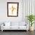 Quadro Decorativo Santa Cruz em Dourado A3 - FR146 Luxo - Arsenal dos Quadros