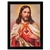 Quadro Religioso Sagrado Coração de Jesus A4 - FR112 M Preta