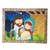 Quadro Decorativo Sagrada Família Nazaré A4 - FR192 Dourado