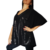 Remera Fiesta Talla Grande Todo Paillette Brillos Brillosa Negro