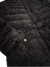 Campera Parka Tapado Inflable c/Piel y Capucha Desmontable c/Piel Desmontable Negra