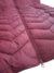Campera Talla Grande Larga Piel Interior Capucha Bordo