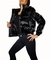 Campera Puffer Inflable Metalizada Negra