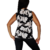 Musculosa de Seda Fria - Flores Blanco Modelo 10 - Cris Store Ok