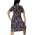 Vestido de Seda Fria - Ondas Rosa Modelo 14 - Cris Store Ok