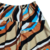 Pollera de Seda Fria - Geometria Beige Modelo 3 - tienda online
