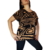 Remera de Seda Fria - Geometria Marron Claro Modelo 49 - comprar online